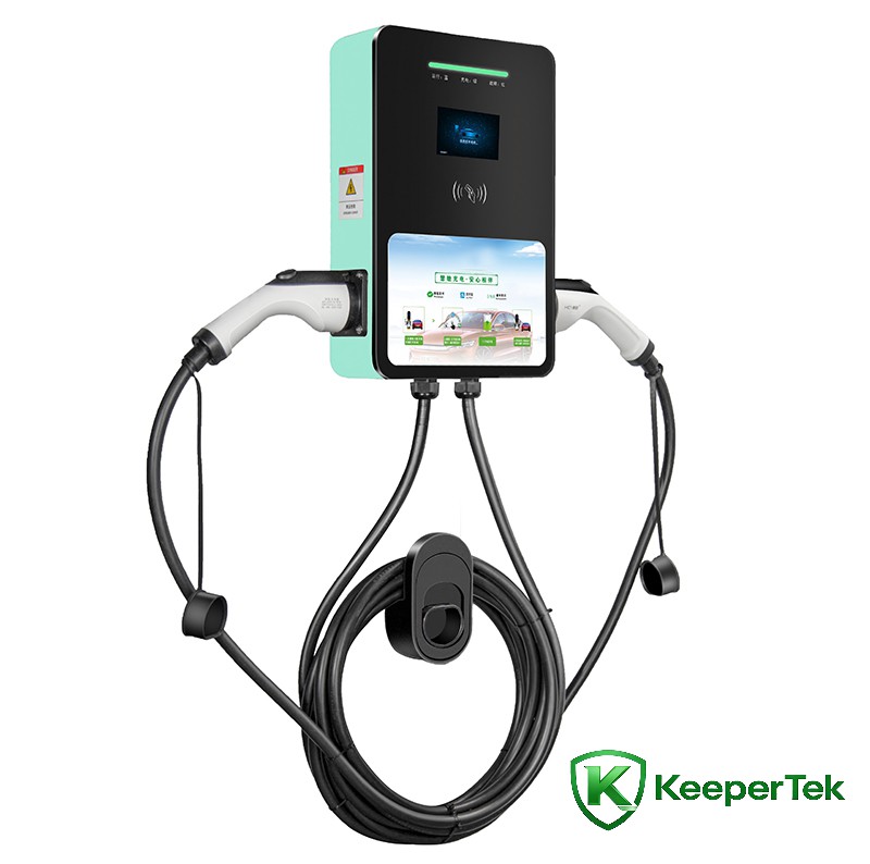 7KW/14KW फर्श पर खड़े एकल और डबल बंदूक एसी चार्जिंग ढेर KT-HC06